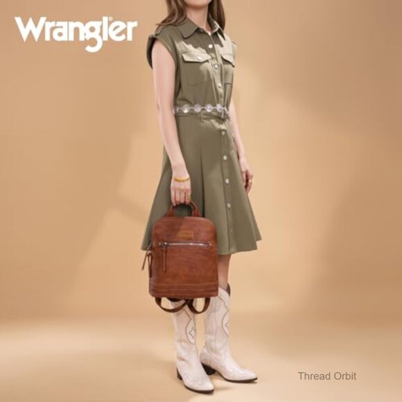Mini Backpack Purse Daypack Adjustable Strap PU Leather Travel Work Bag main image 4